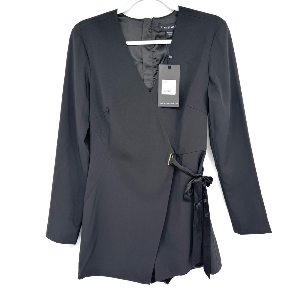 Revolve Stylewalker Riley Romper in Black Size Small NWT